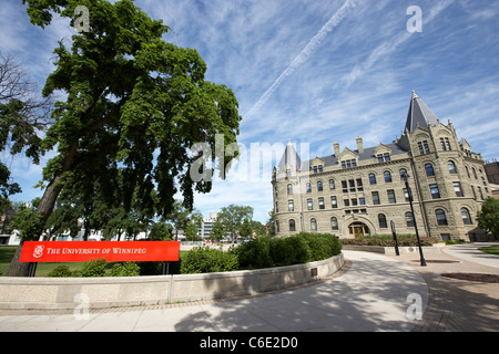 Wesley hall edificio dell' Università di Winnipeg Manitoba Canada Foto Stock