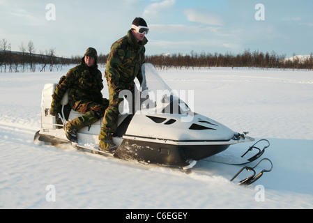 La British Royal Marines formazione in Narvik, Norvegia. Foto:Jeff Gilbert Foto Stock