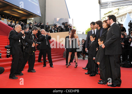 Jose Maria Yazpik, Diego Luna, Gerardo Ruiz-Esparza e Christopher Ruiz-Esparza, guest 2010 Festival Internazionale del Cinema di Cannes Foto Stock