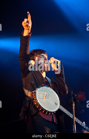 Il Avett Brothers, Green Man festival, Glanusk Park, Wales, Regno Unito. Foto Stock