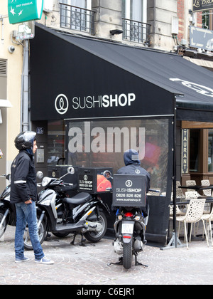 Sushishop - casa e ufficio le consegne di sushi - città di Lille, Nord-Pas de Calais, Francia Foto Stock