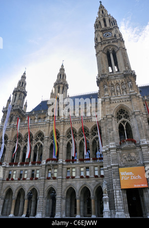 Nuovo municipio di Vienna, Neues Rathaus, Austria, Europa Foto Stock