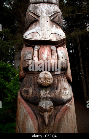 Sitka National Historical Park, Totem Park, Sitka, Alaska Foto Stock