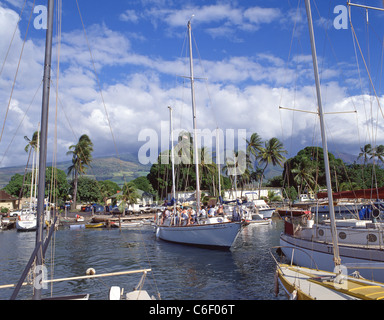 Porto di Lahaina, West Maui, Maui, Hawaii, Stati Uniti d'America Foto Stock