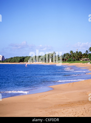 Black Rock Beach, Kaanapali di Maui, Hawaii, Stati Uniti d'America Foto Stock