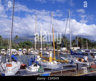 Porto di Lahaina, West Maui, Maui, Hawaii, Stati Uniti d'America Foto Stock