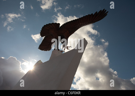 Il British ponte aereo di Berlino Monumento, il National Memorial Arboretum, Alrewas, Staffordshire, Regno Unito Foto Stock