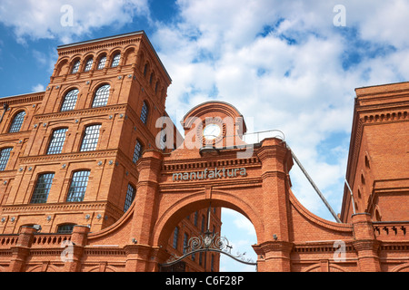 Lodz, Manufaktura-Leisure e centro commerciale (edifici moderni), Polonia, Europa Foto Stock