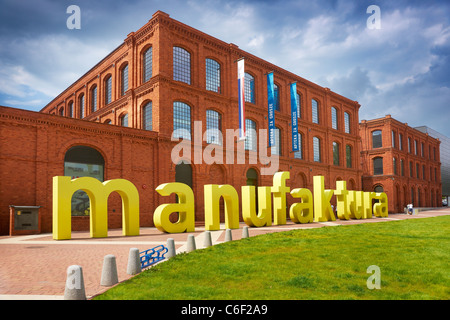 Lodz, Manufaktura-Leisure e centro commerciale (edifici moderni), Polonia, Europa Foto Stock