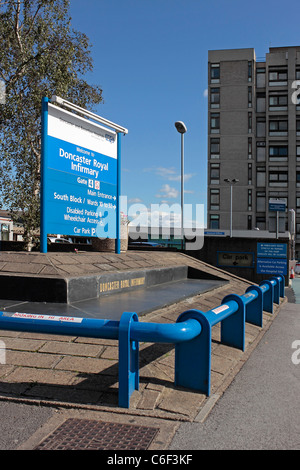 Doncaster Royal Infirmary Gate 4 Foto Stock