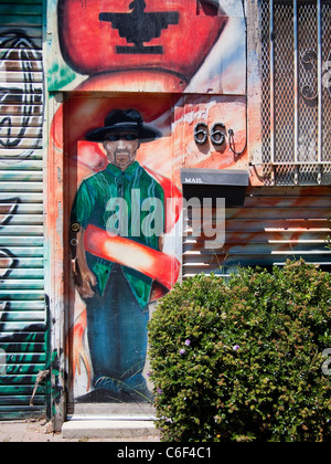 Muro dipinto murale, Distretto di missione di San Francisco Foto Stock