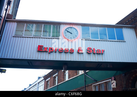 Express e giornale Star building Tower Street Wolverhampton Regno Unito Foto Stock