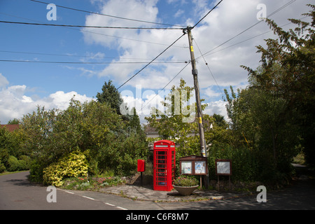 Nella casella Telefono Prenota Exchange grande Hinton Wiltshire Foto Stock