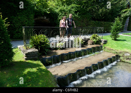 I giardini di Annevoie, Ardenne, Belgio Foto Stock