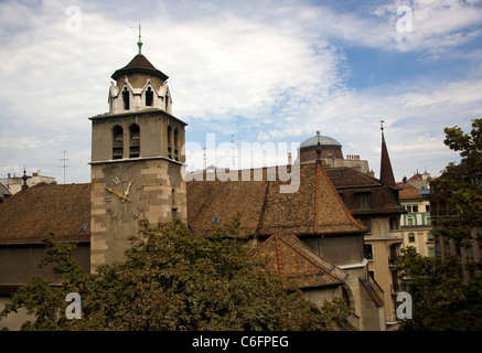 Vista dalla Terrasse Agrippa-D'a Aubigne a Ginevra Foto Stock