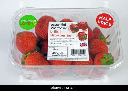 Essential Waitrose British fragole Foto Stock