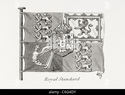 L'inglese Royal Standard. Inizio del XIX secolo. Foto Stock