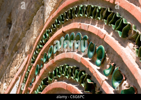 Chiesa di Cristo Pantocratore. Dettaglio della decorazione della facciata Foto Stock