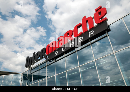 Supermercato intermarche logo segno dello store Foto Stock