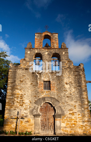 Missione Espada, San Antonio Missions National Historical Park, San Antonio, Texas, Stati Uniti d'America Foto Stock