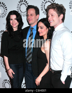 Julianna Margulies, Josh Charles, Matt Czuchry, Archie Panjabi una serata con "La buona moglie' presso il Paley Centre for Media Foto Stock