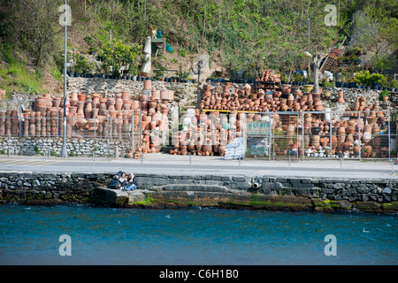 Pentole & Pithoi,Bosforo rettilinei, il Mare di Marmara,Golden Horn, Istanbul, Costantinopoli, Turchia Foto Stock