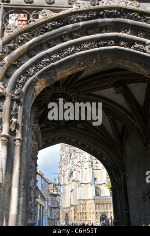 La Cattedrale di Canterbury Città Kent England attrazione turistica turismo Foto Stock