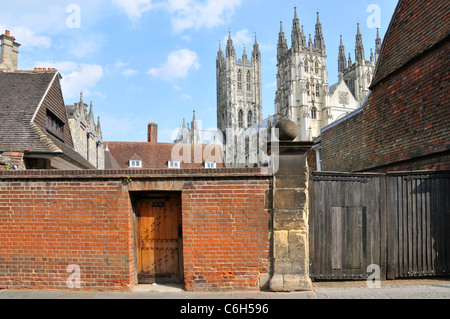 La Cattedrale di Canterbury Città Kent England attrazione turistica turismo Foto Stock