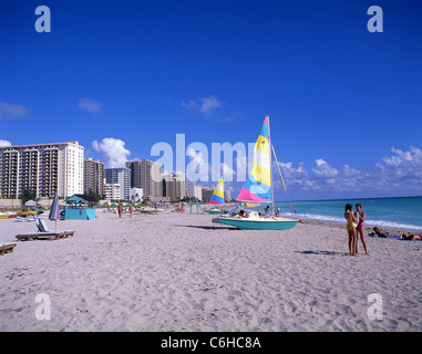 South Beach, Miami Beach, Florida, Stati Uniti d'America Foto Stock