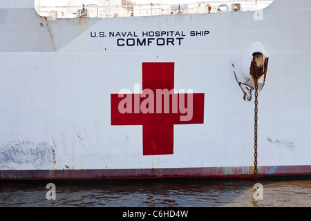USNS Comfort, nave ospedale, San Salvador El Salvador Foto Stock