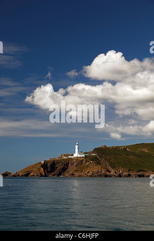 Il punto di inizio faro sulla costa del South Devon, Inghilterra, Regno Unito Foto Stock