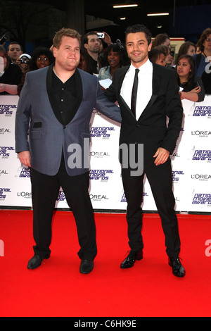 James Corden e Dominic Cooper National Movie Awards 2010 tenutasi presso la Royal Festival Hall Arrivi - Londra, Inghilterra - Foto Stock