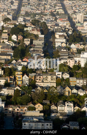 Sobborghi Noe Valley e la missione del Distretto di San Francisco, Califonia, STATI UNITI D'AMERICA Foto Stock