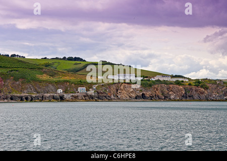 Sito dell'originale Hallsands villaggio distrutto nel gennaio 1917 sul South Devon Coast dal Canale della Manica, REGNO UNITO Foto Stock