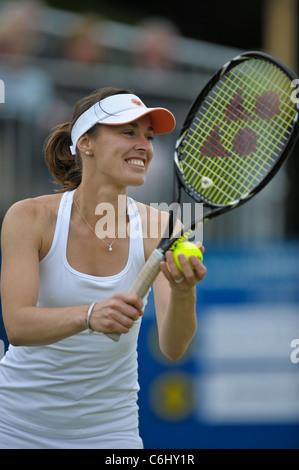 Martina Hingis al Liverpool Torneo Internazionale di Tennis 2011 Foto Stock
