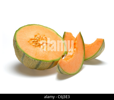 Il melone Cantalupo Foto Stock