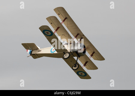 Una replica Fokker triplano a Shoreham airfield in 2011 Foto Stock