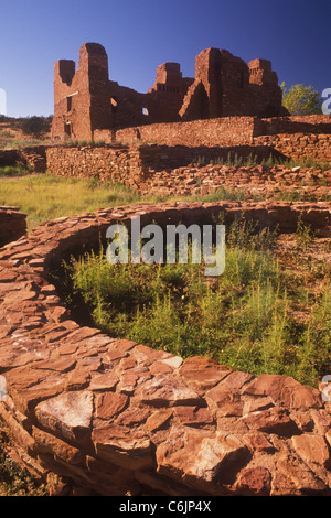 Chiesa di La Purisima Concepcion de Cuarac, Quarai, Salinas monumento nazionale, Nuovo Messico Foto Stock