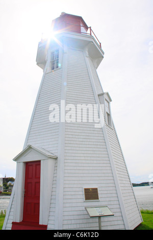 Mulholland Point Lighthouse, Welshpool, Campobello Island, New Brunswick, Canada Foto Stock