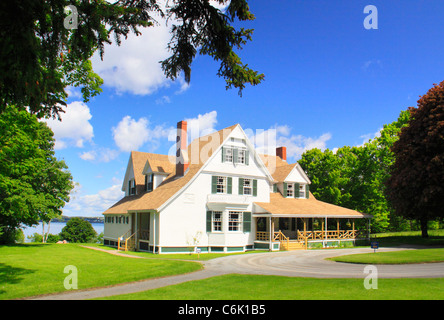 Hubbard Cottage, Roosevelt Campobello International Park, Welshpool, Campobello Island, New Brunswick, Canada Foto Stock