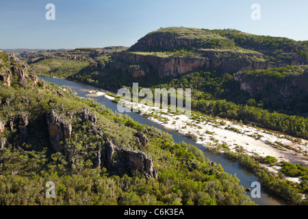 East Alligator River Valley, in corrispondenza del bordo del Parco Nazionale Kakadu, Arnhem Land, Territorio del Nord, l'Australia - aerial Foto Stock