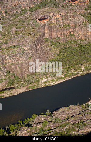 East Alligator River Valley, in corrispondenza del bordo del Parco Nazionale Kakadu, Arnhem Land, Territorio del Nord, l'Australia - aerial Foto Stock