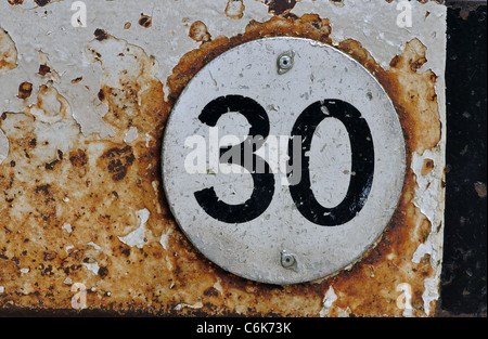 Numero 30 Foto Stock