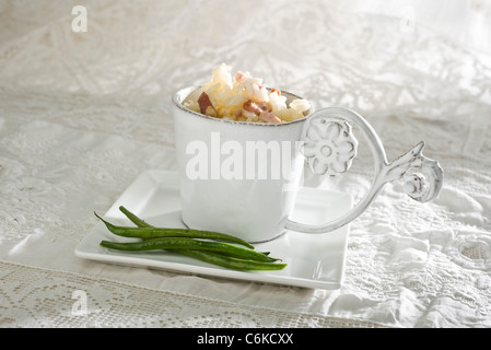 Verde fagiolo risotto Foto Stock