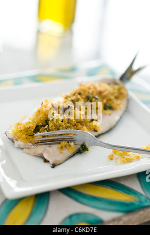 Sardine ripiene con salsa di arancio Foto Stock