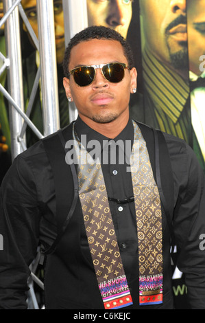 Chris Brown Los Angeles Premiere di 'Takers" al Arclight Cinema - Gli arrivi di Hollywood, in California - 04.08.10 Foto Stock