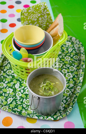 Zuppa di lattuga Foto Stock