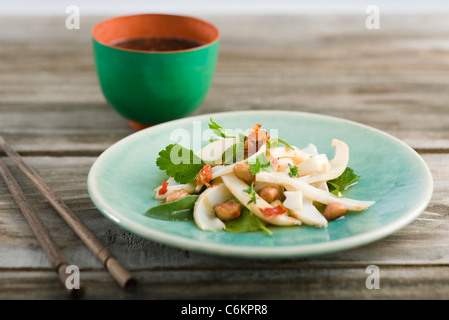 Insalata di calamari con lo zenzero Foto Stock