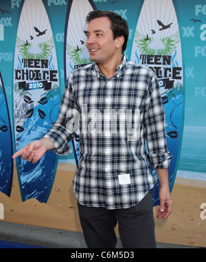 Jimmy Fallon xii annuale di Teen Choice Awards 2010 tenutasi a livello universale Gibson Anfiteatro - arrivi a Los Angeles, Foto Stock