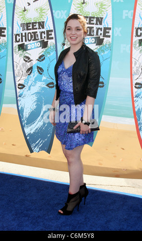 Jennifer Stone il 12th Annual Teen Choice Awards 2010 tenutasi a livello universale Gibson Anfiteatro - arrivi a Los Angeles, Foto Stock